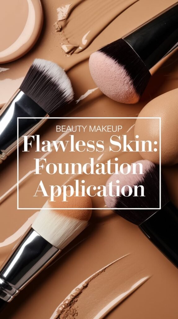 makeup foundation application