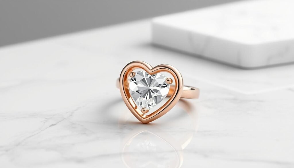 heart-shaped ring